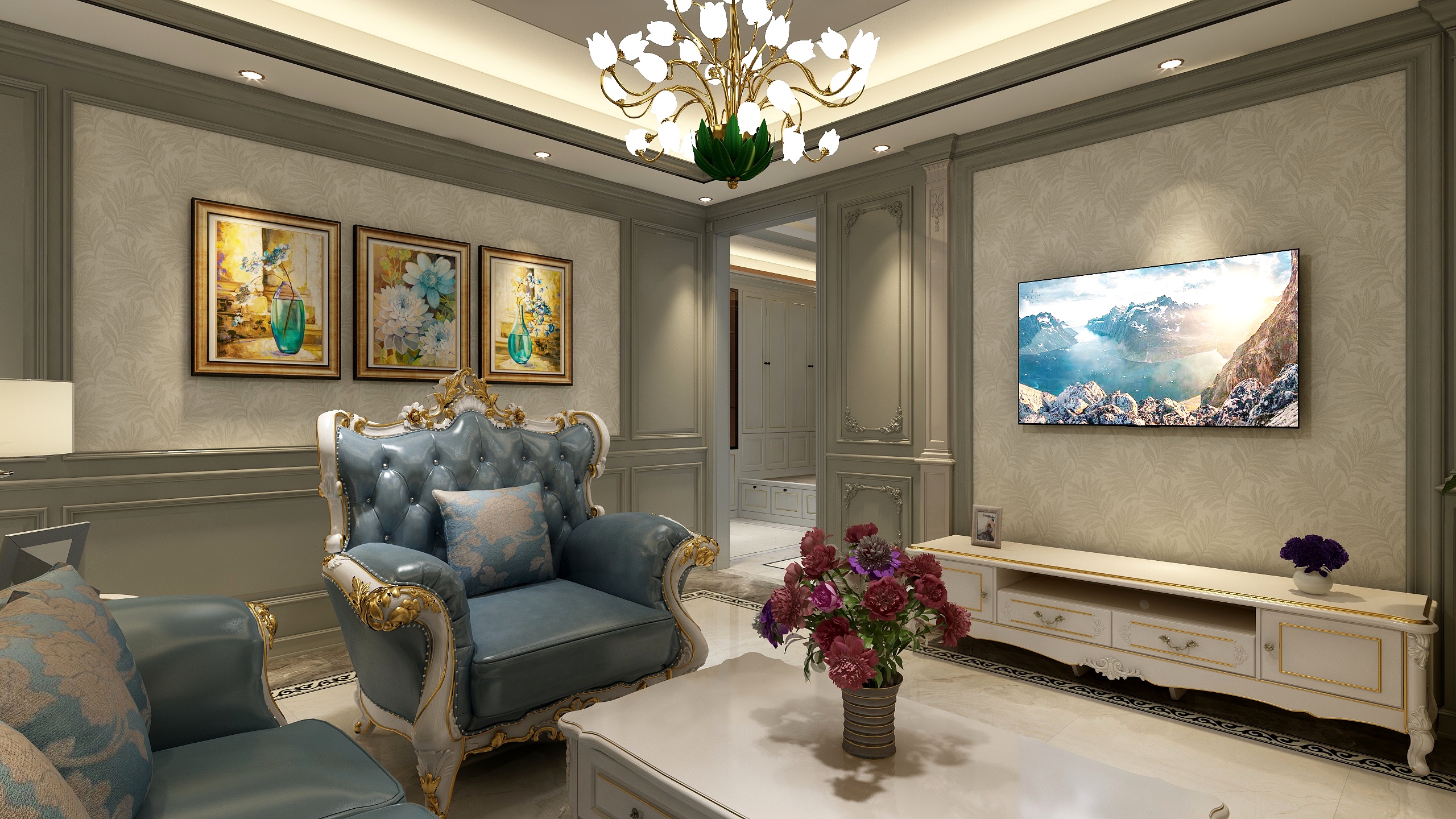 空间规划师徐振伟-山西太原展厅装修效果图