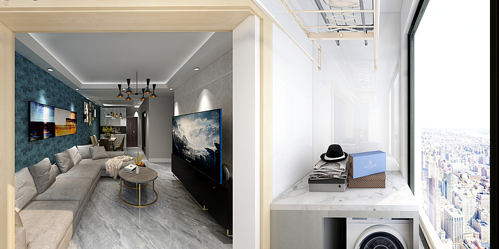 大号小星-红星紫御97平米-装修设计方案