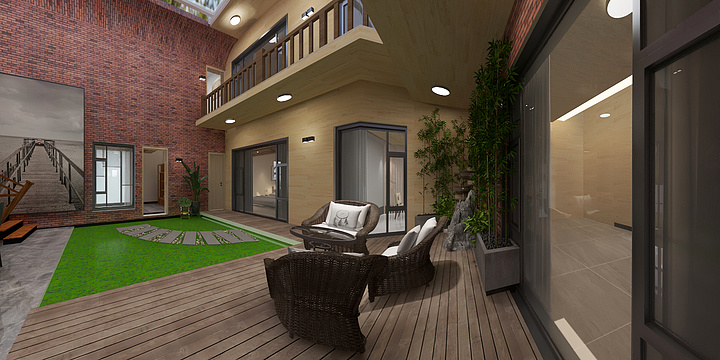 乖乖兔建筑设计室内装修-张总朋友-Model-装修设计方案