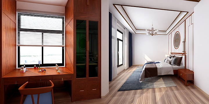 安静复苏-中式风格-装修设计方案