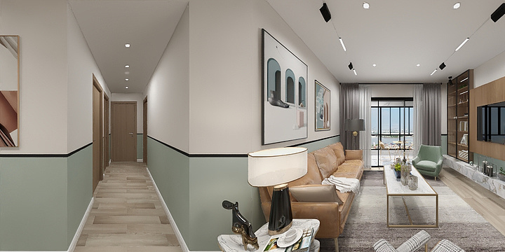 俞坦克-景郡澜庭143户型-装修设计方案