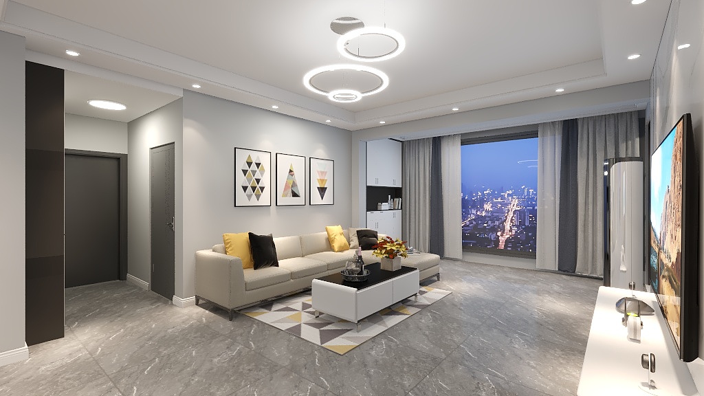 龙胜鼎尚装饰-一品尊1栋1单元1501-装修设计方案