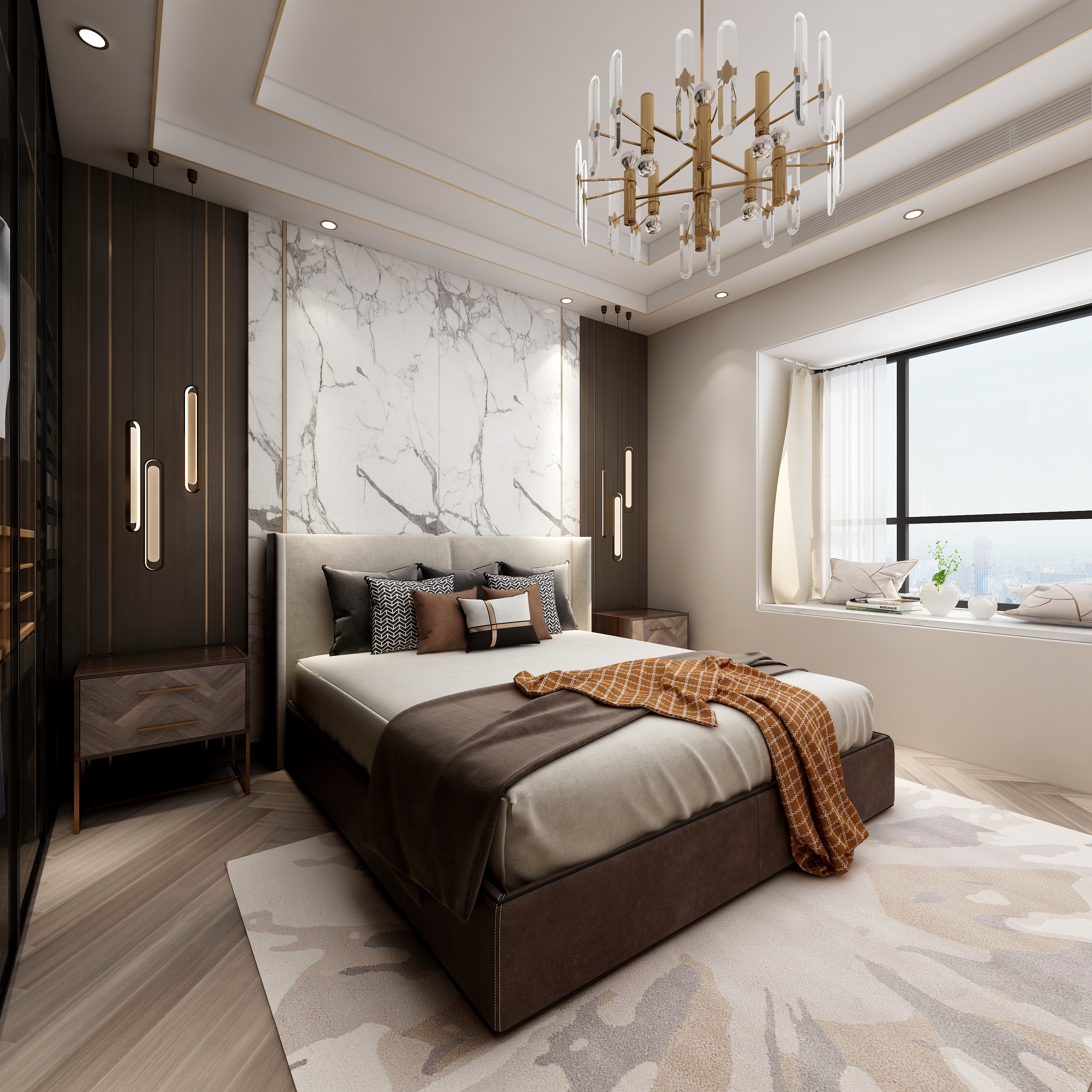 屿间设计-尚景新世界装修效果图