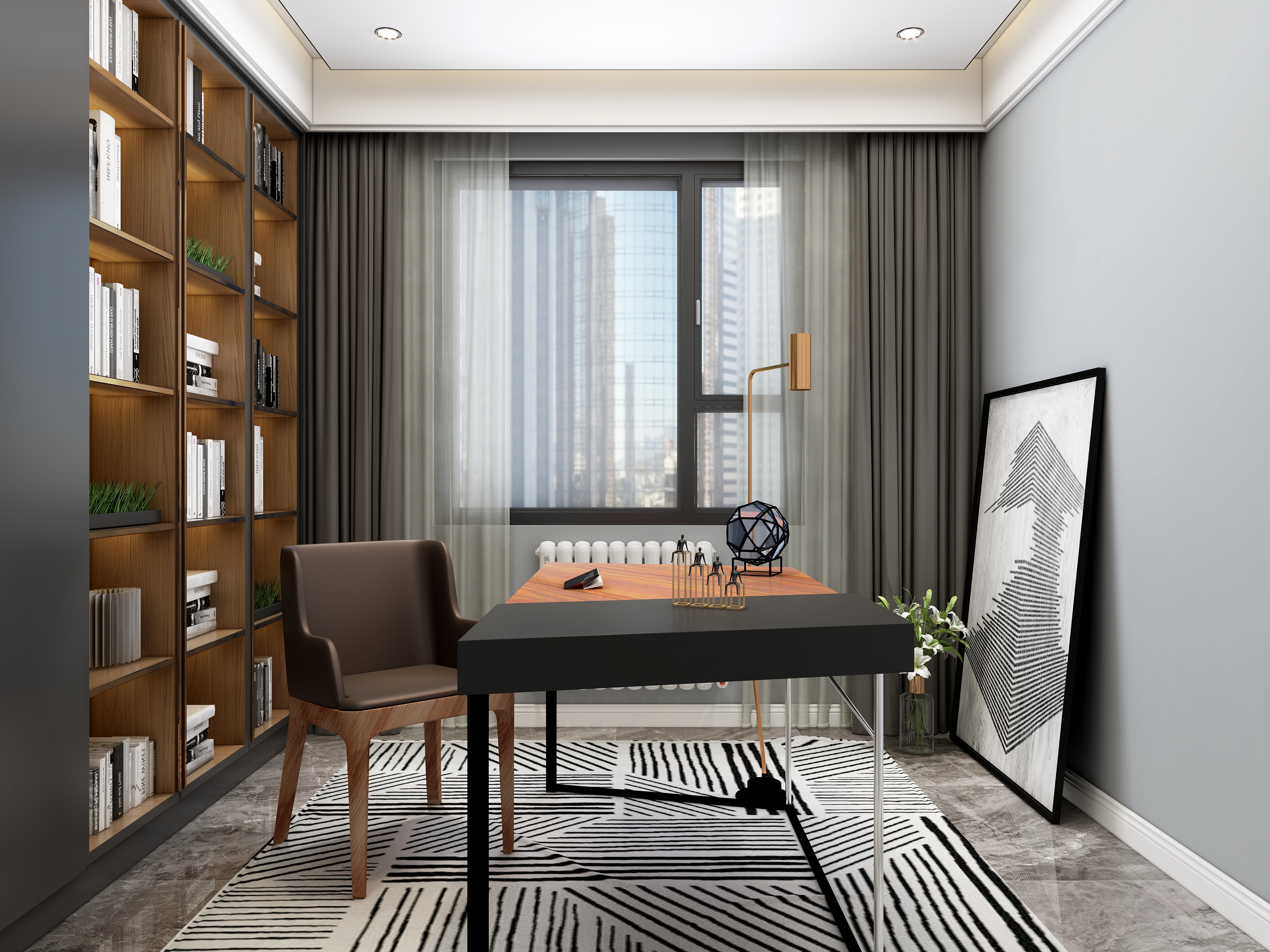 刘振-《三万英尺》--现代|四居装修效果图