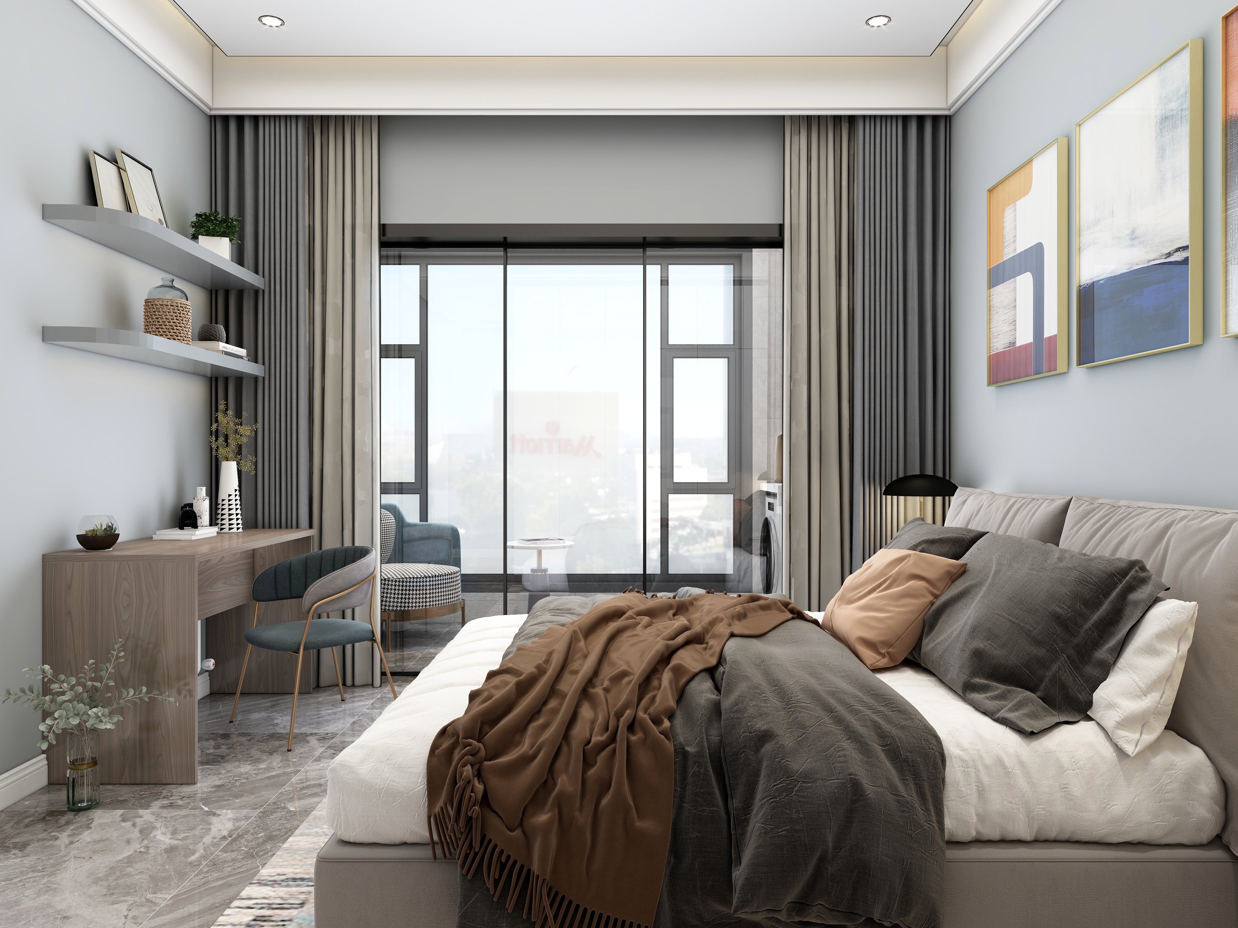 刘振-《三万英尺》--现代|四居装修效果图