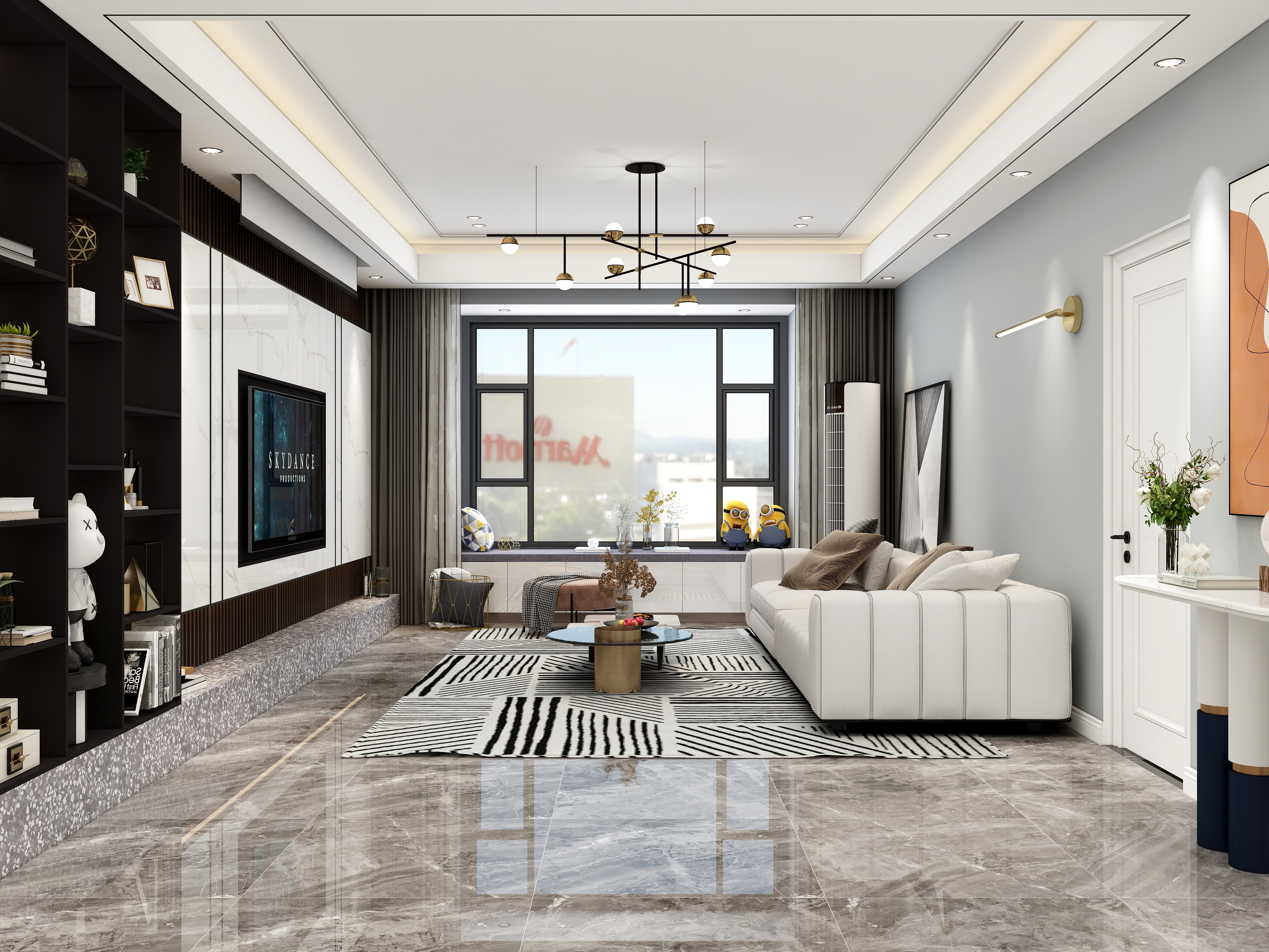 刘振-《三万英尺》--现代|四居-装修设计方案