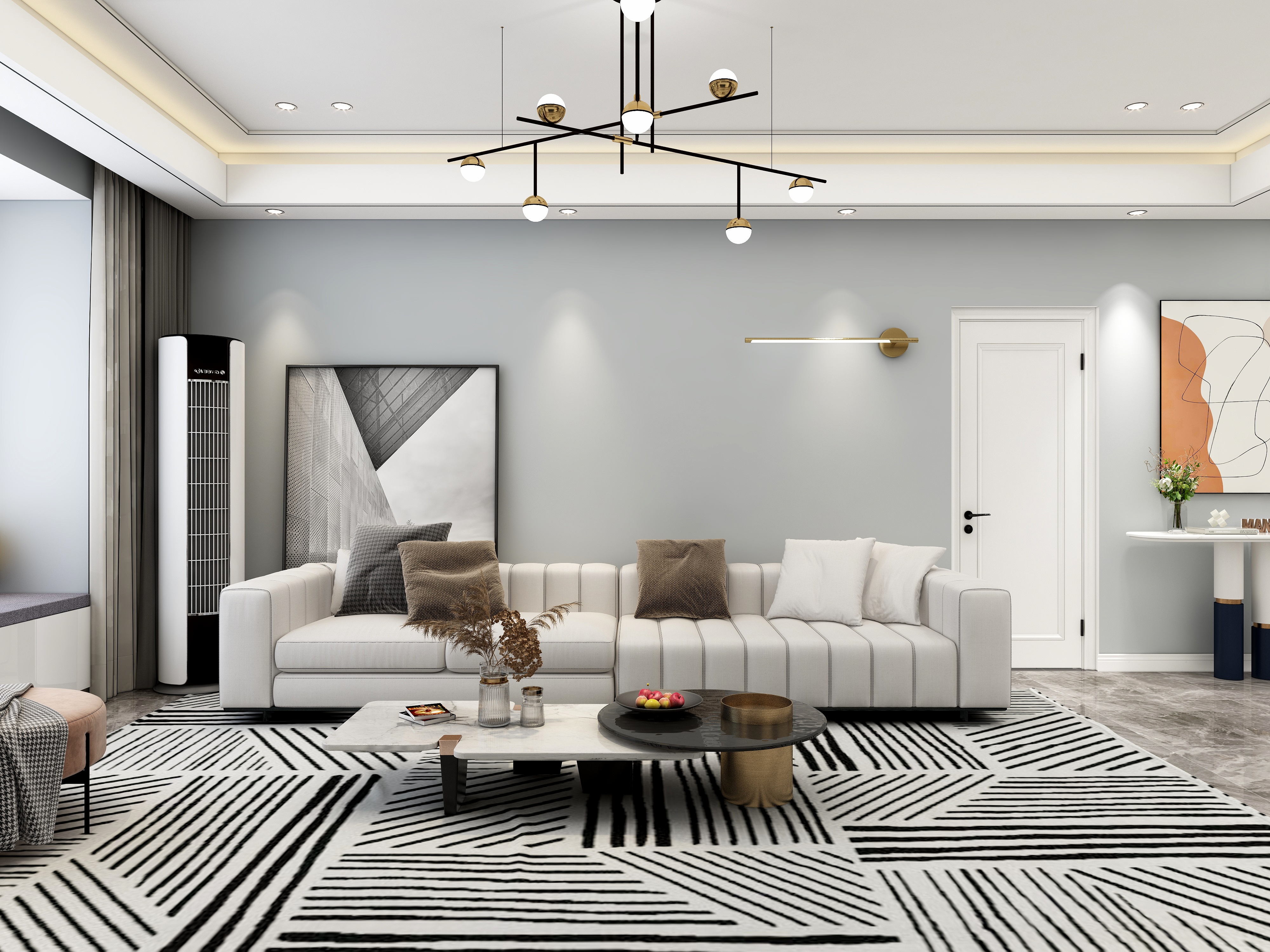 刘振-《三万英尺》--现代|四居装修效果图