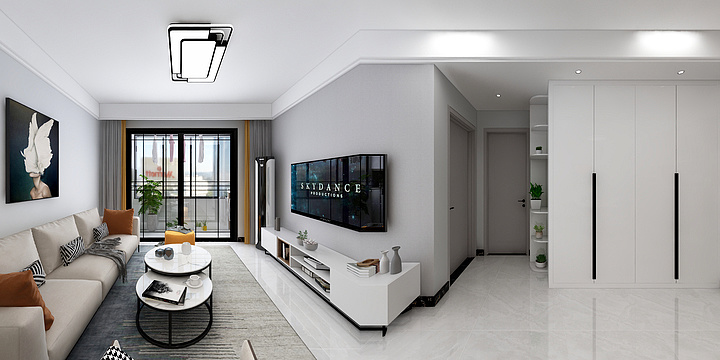 TBB牧雨-现代简约两居-装修设计方案