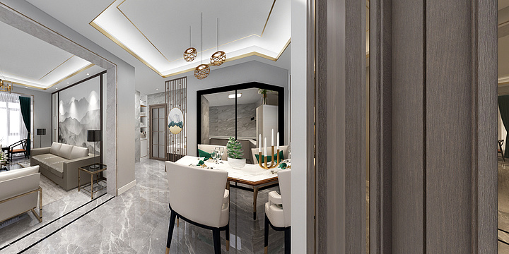 小墨WX-新中式混搭轻奢—江河汇-装修设计方案