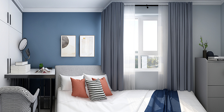 Des陈-肖姐岭南清城120㎡-装修设计方案