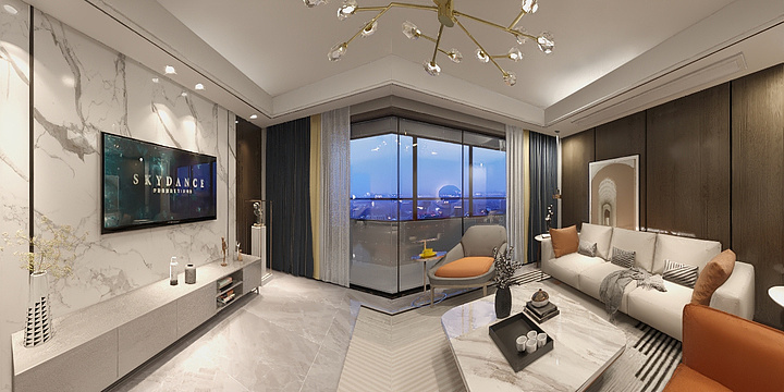 效果图私人订制-航空新城136 -装修设计方案