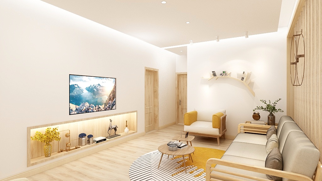 熙炜装饰胡文恒-瑞和园89.50㎡B户型3室2厅1卫-装修设计方案