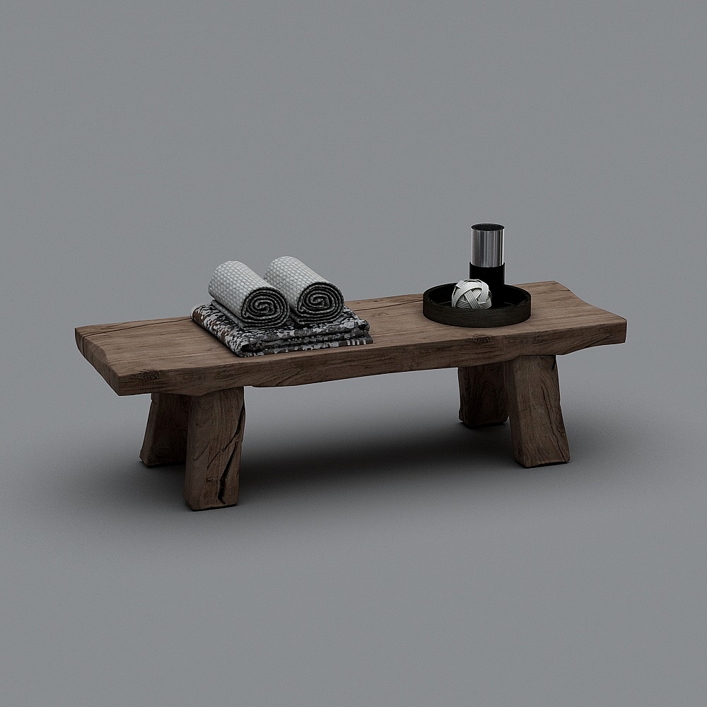 床尾凳3D模型
