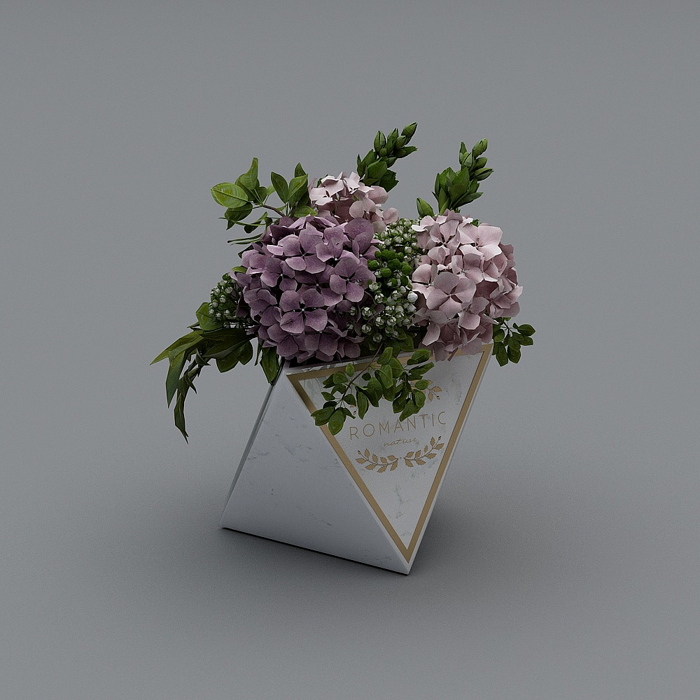 花盆摆件3D模型