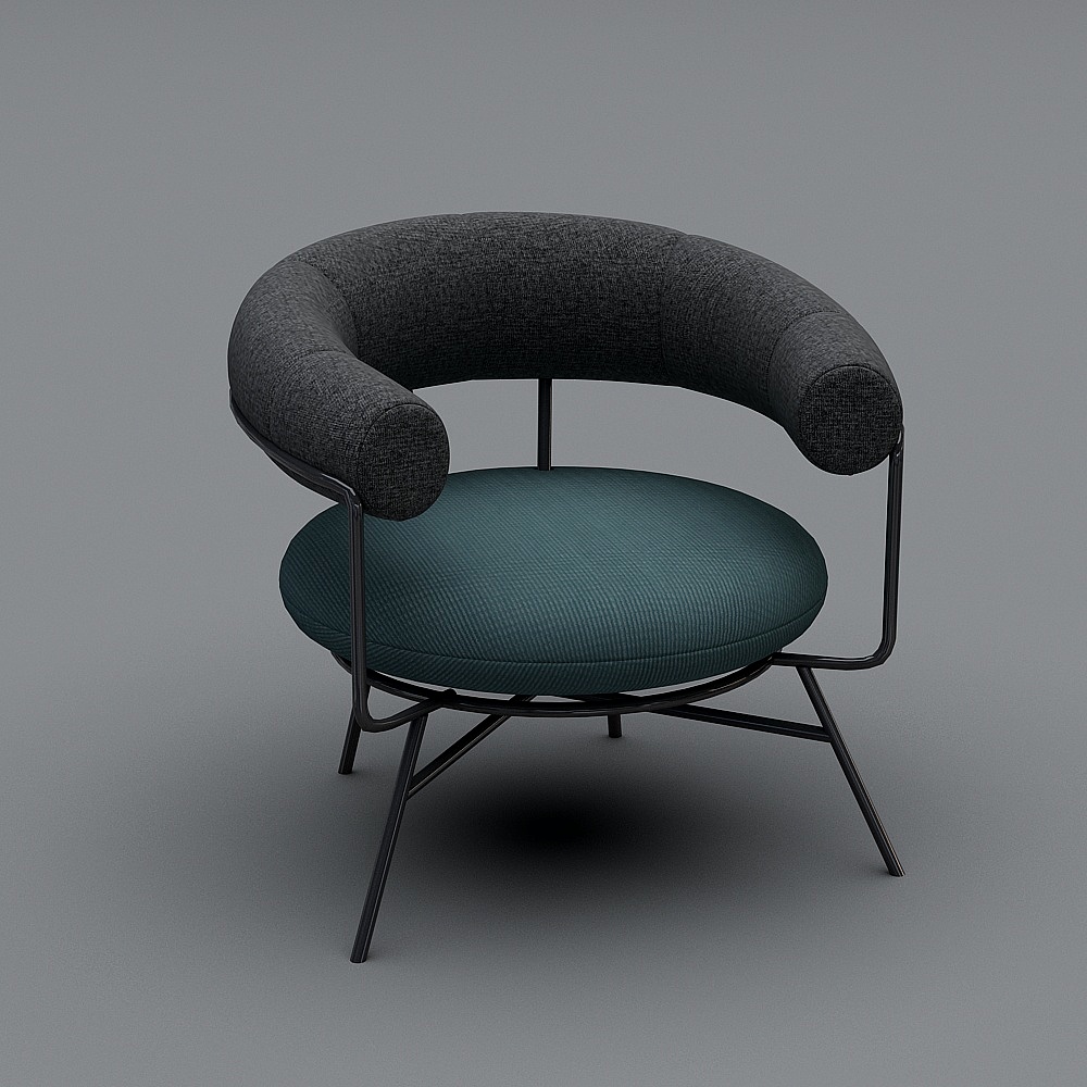 华溦-801休闲椅3D模型
