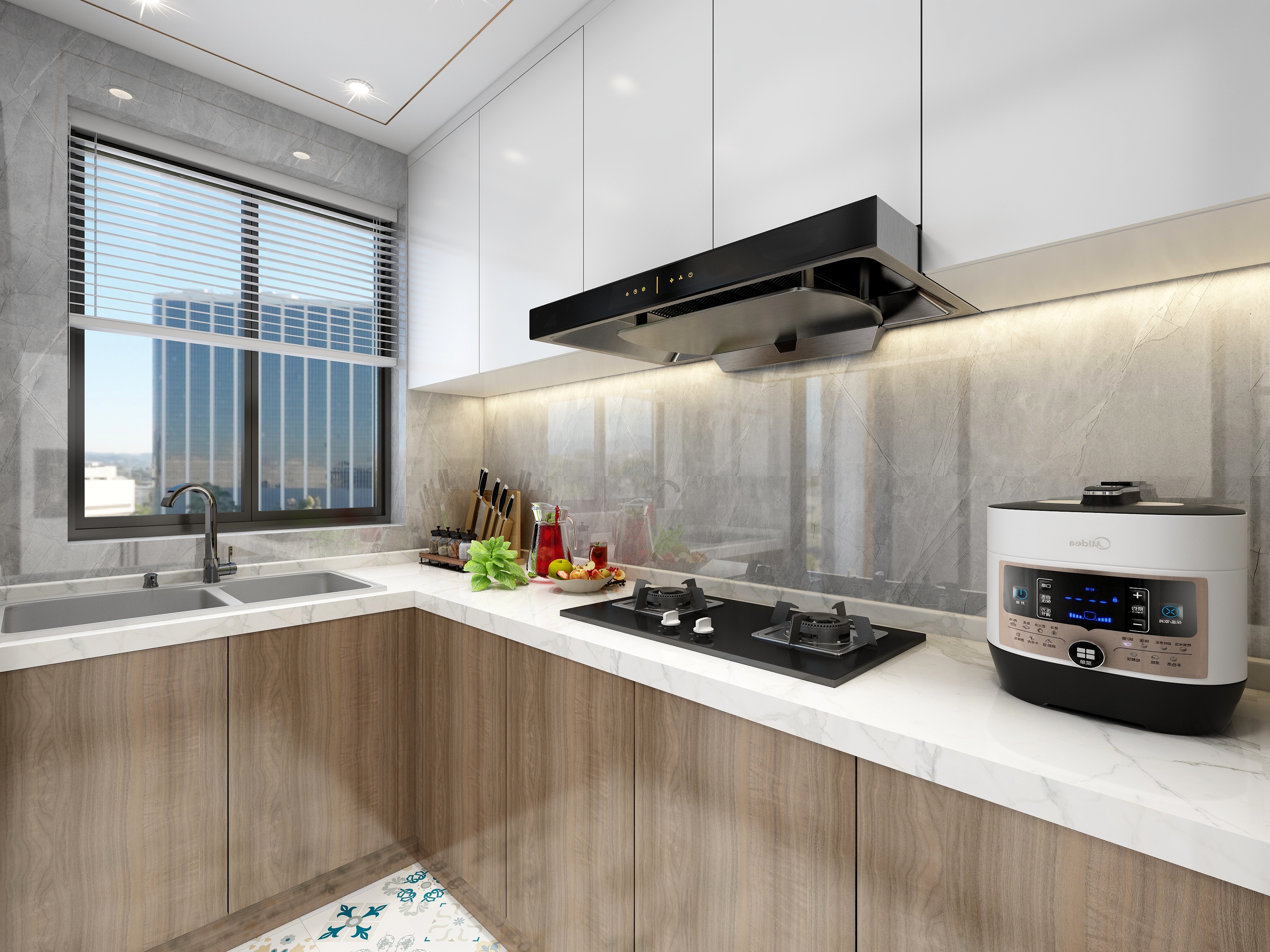 安邸家居设计工作室-《风起》-118㎡-现代轻奢-三居装修效果图