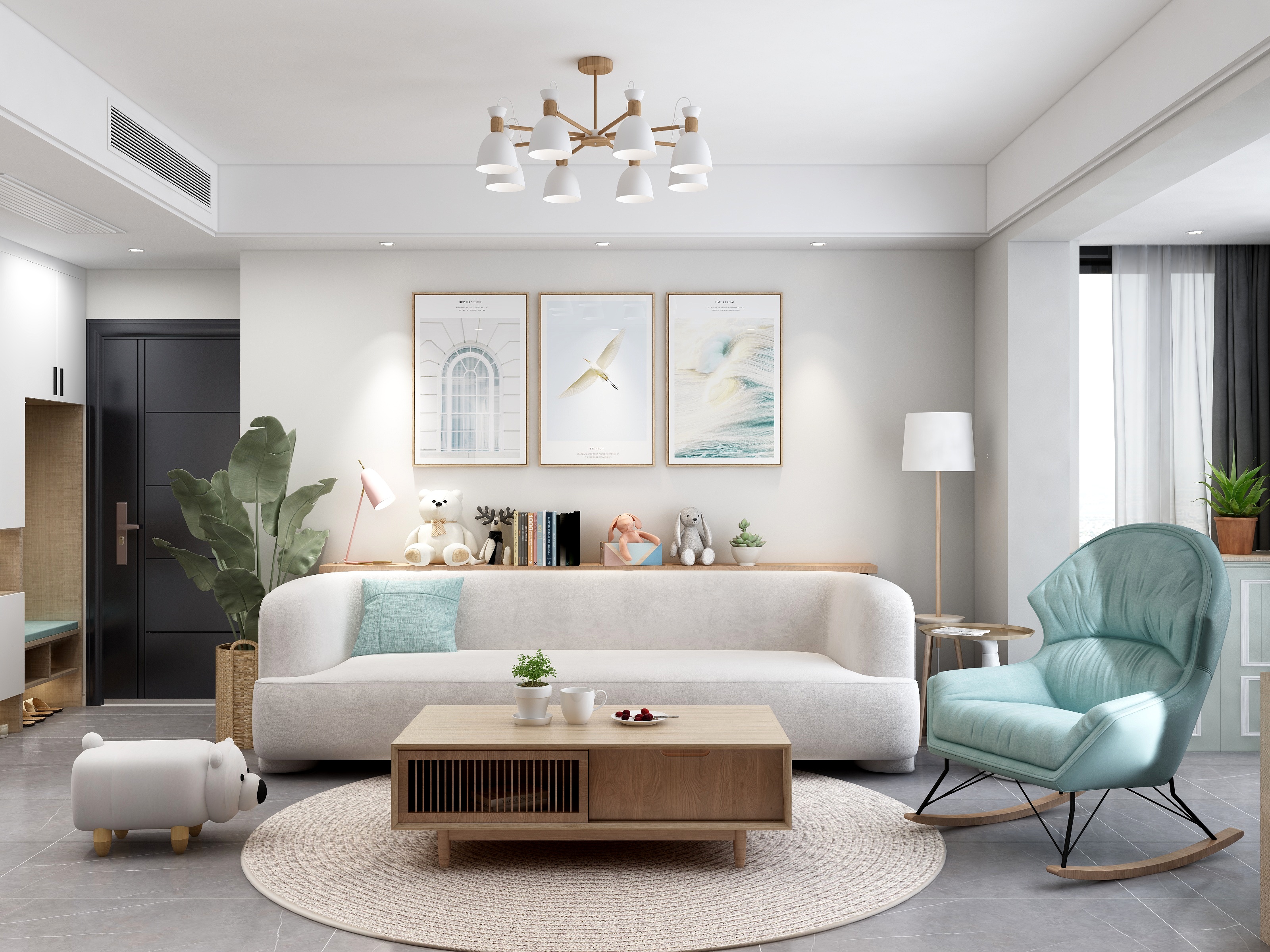 椽承设计-小确幸北欧三房两厅-装修设计方案