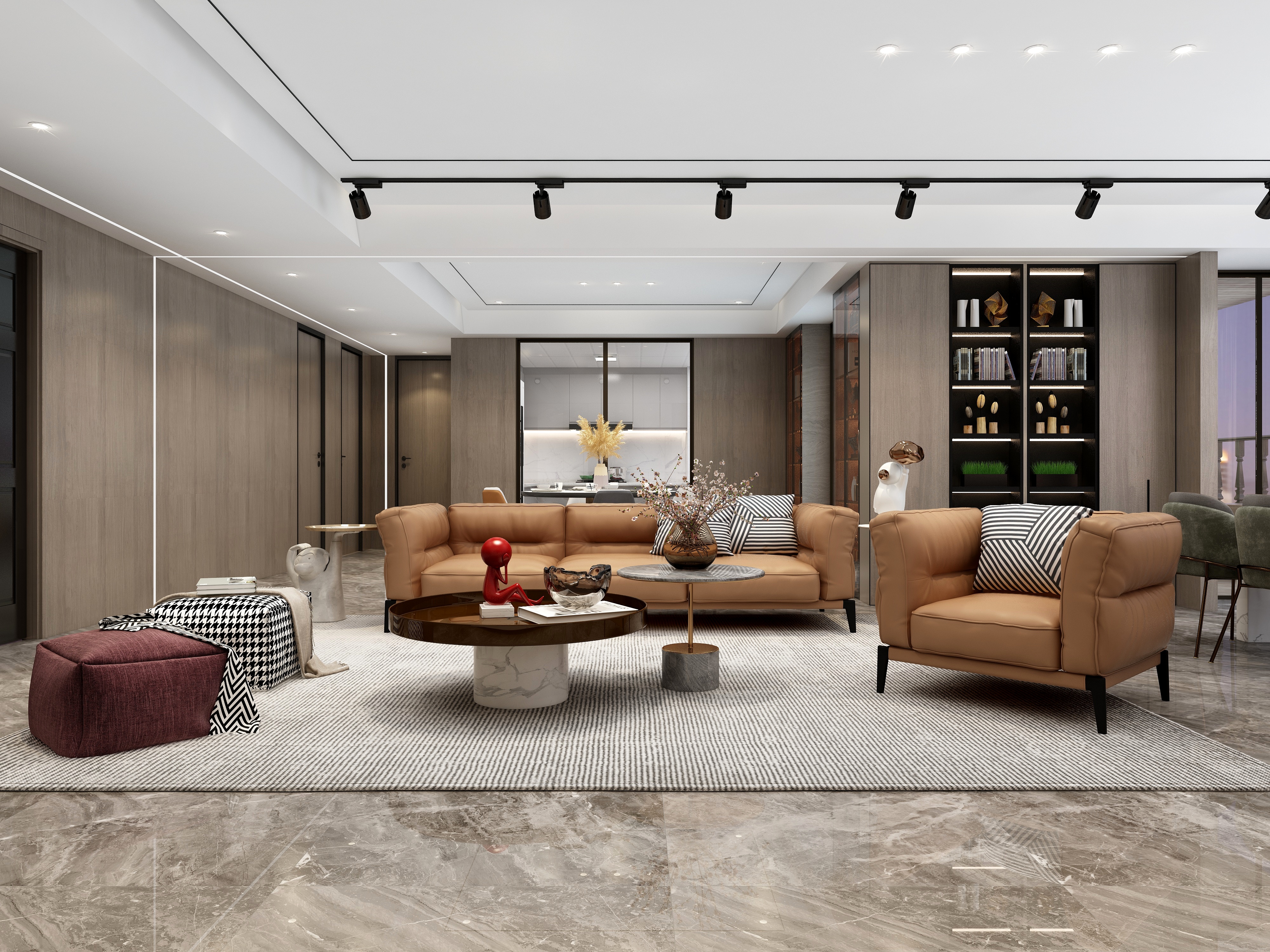 吴爽-广东佛外滩花园Design—大平层装修效果图