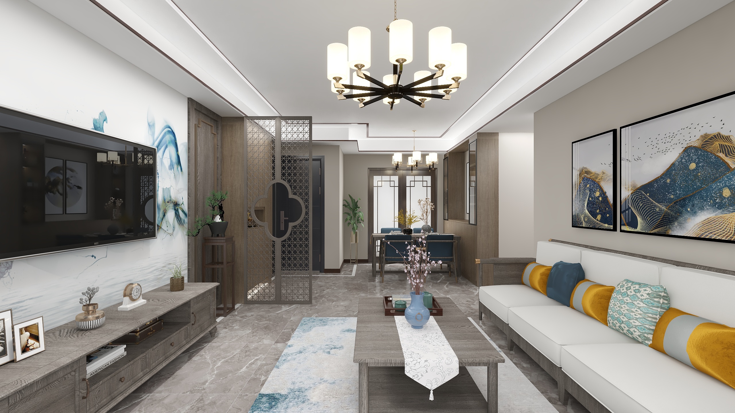 阿媛设计-新中式装修效果图