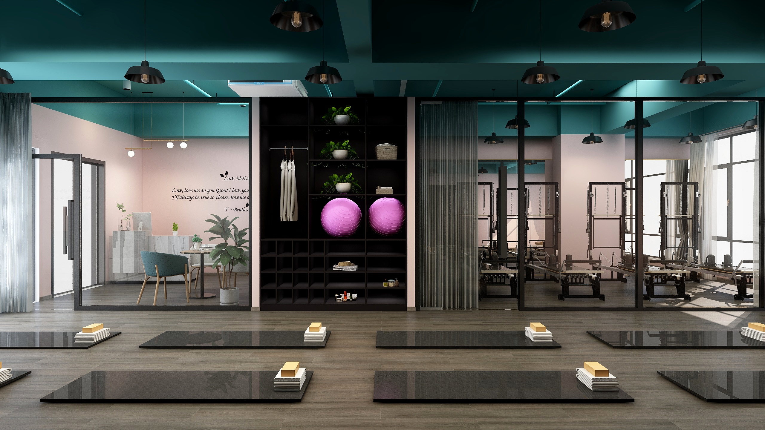 南京私宅设计-瑜伽馆装修效果图