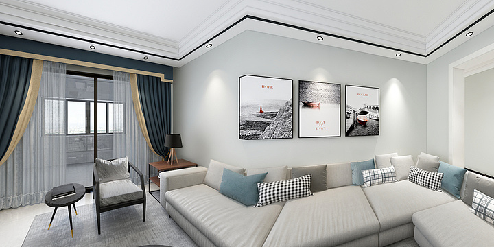 A0浅蓝S-香舍水郡-装修设计方案