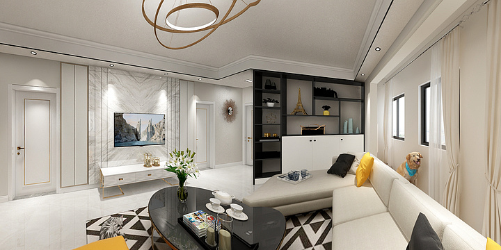 张瑜19161612961-瑞和园89.50㎡B户型3室2厅1卫-装修设计方案