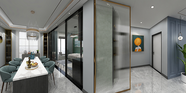 景天设计6969-百洋明日城市129-装修设计方案