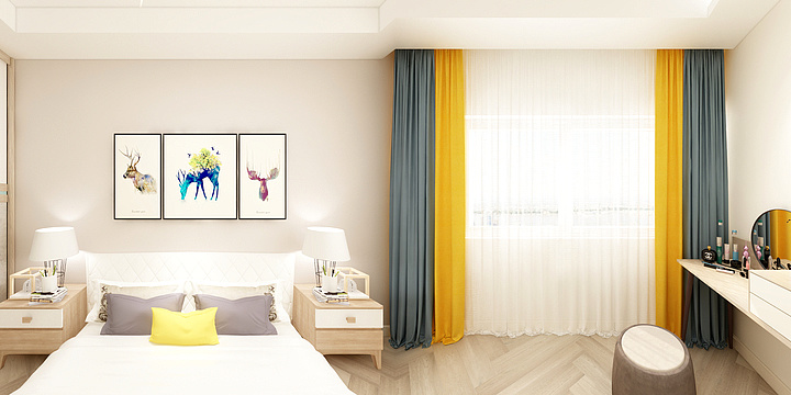 左一相-德信海德公园83.00㎡A2’3室2厅1卫1厨-装修设计方案