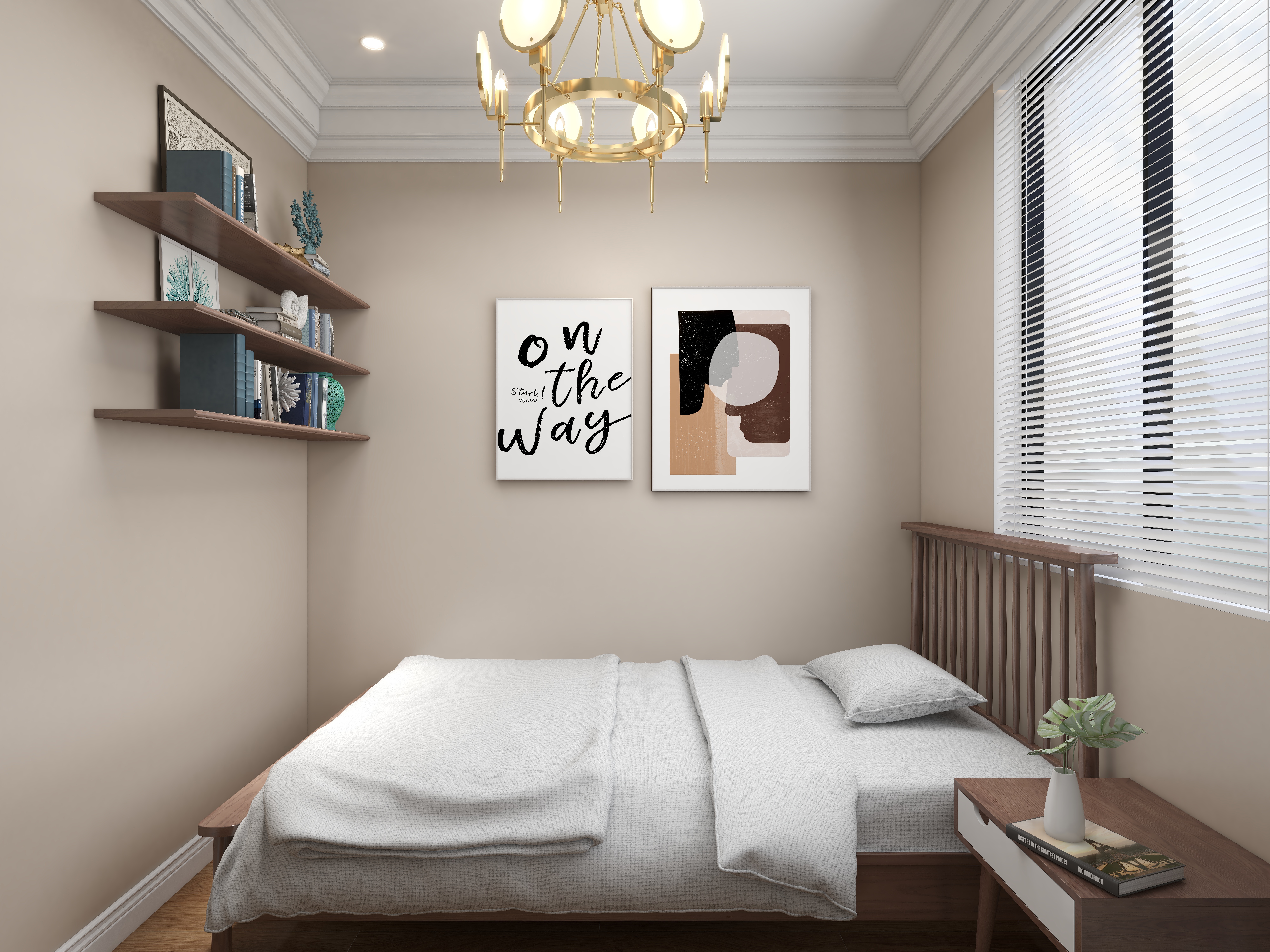 陈辉-内蒙-简美一层保姆房 装修效果图第2张