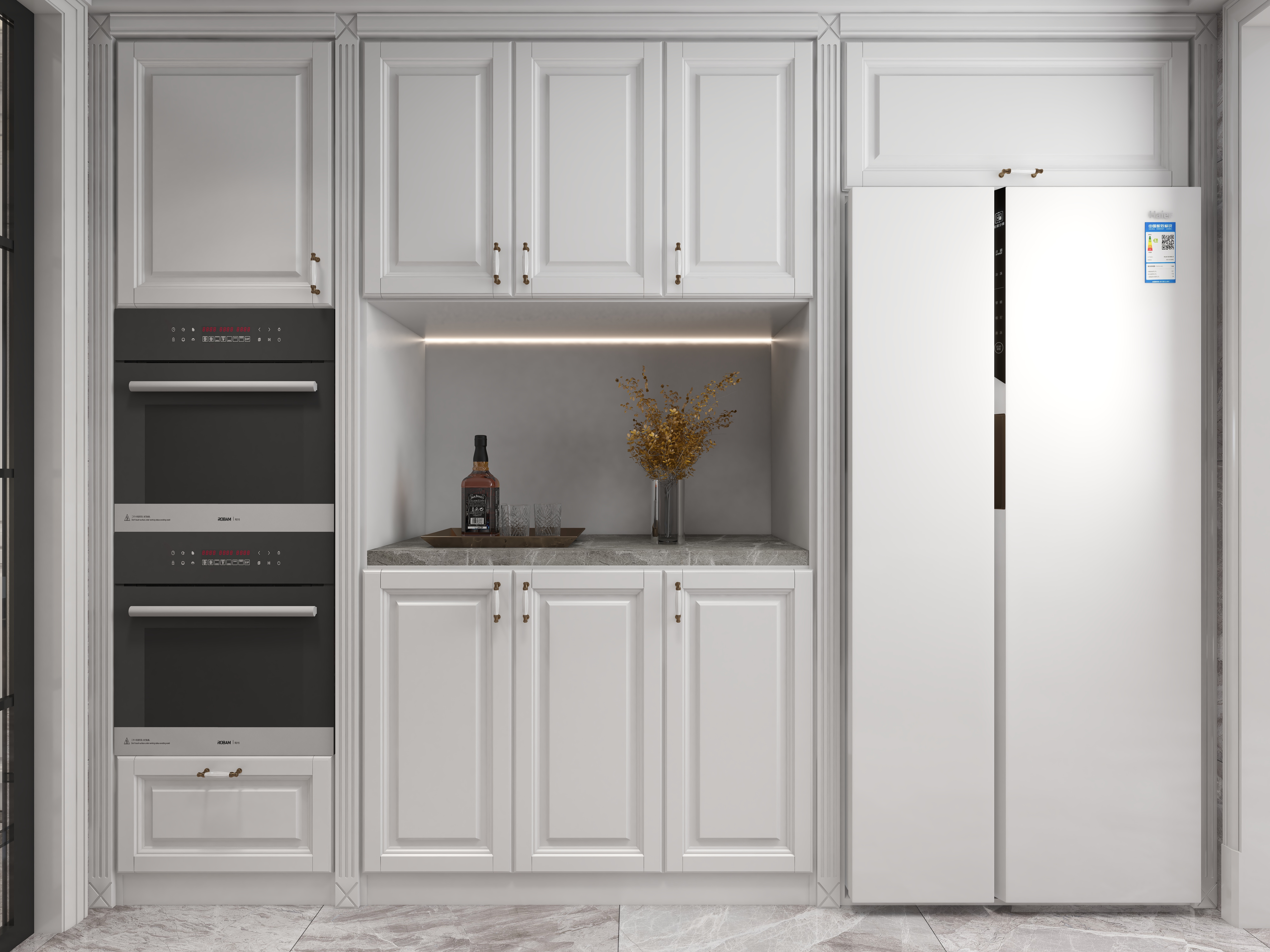 陈辉-内蒙-简美一层厨房装修效果图第3张