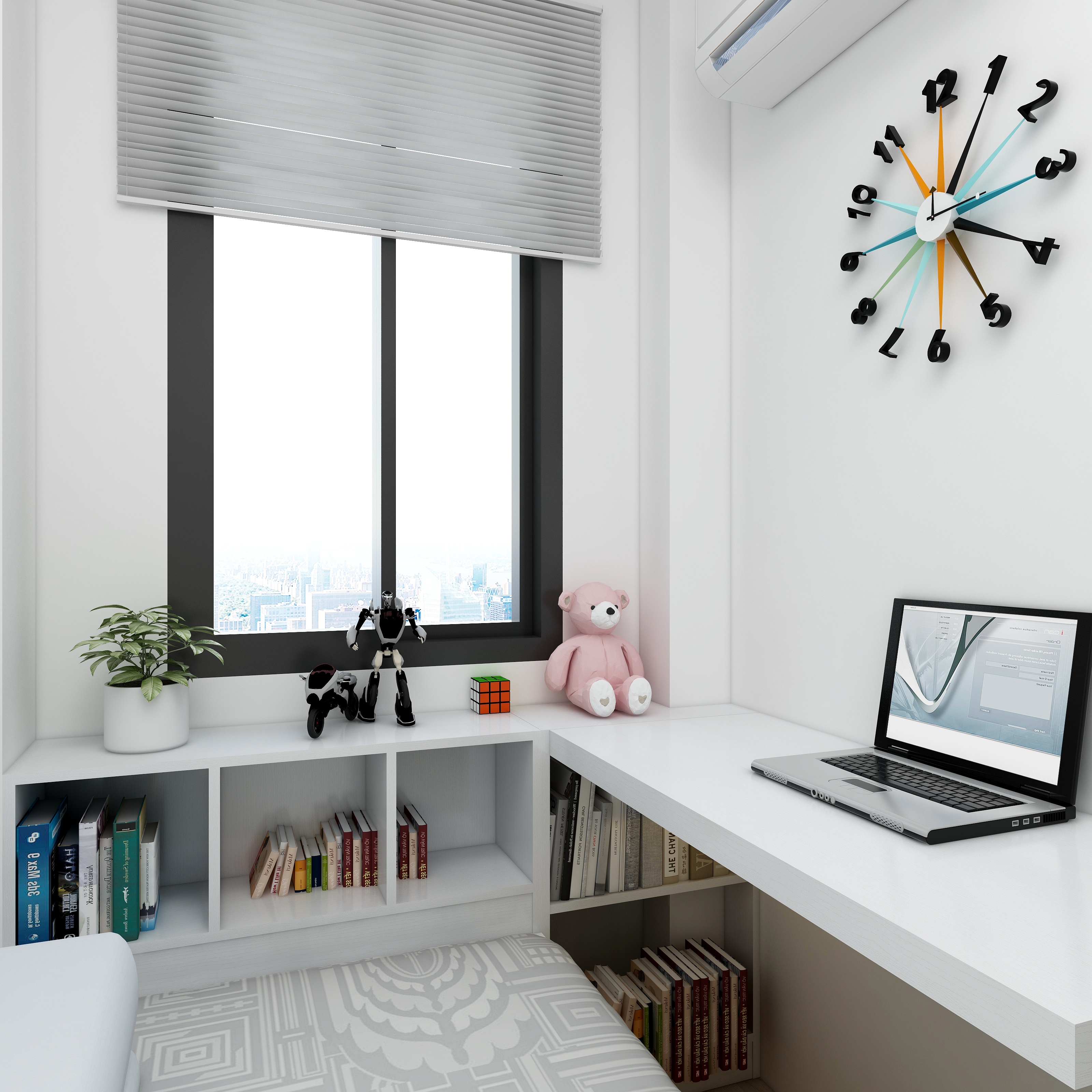 名知名-书房设计方案-装修设计方案