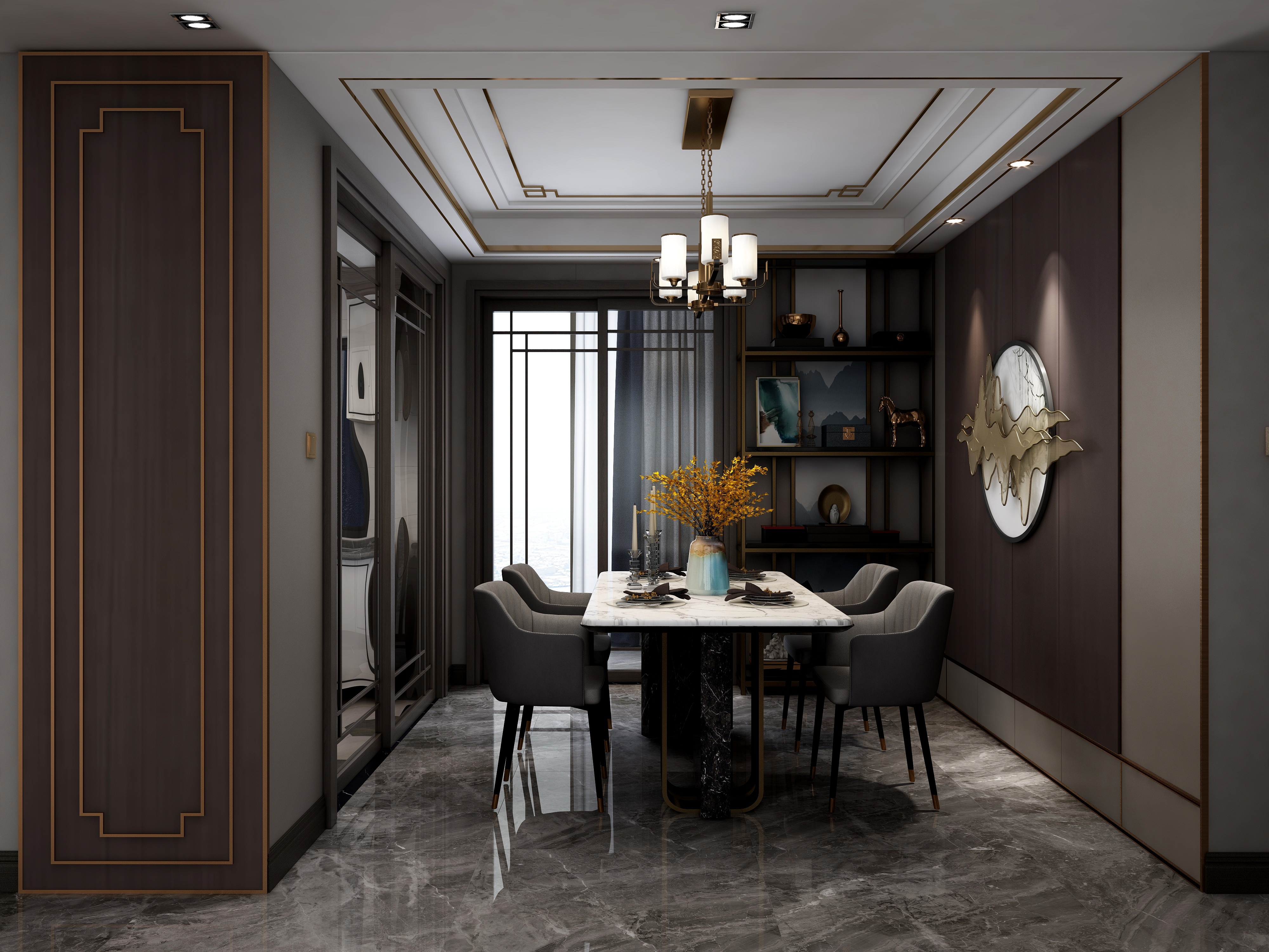 摩登时代lv-144方宁陵碧桂园四居装修效果图