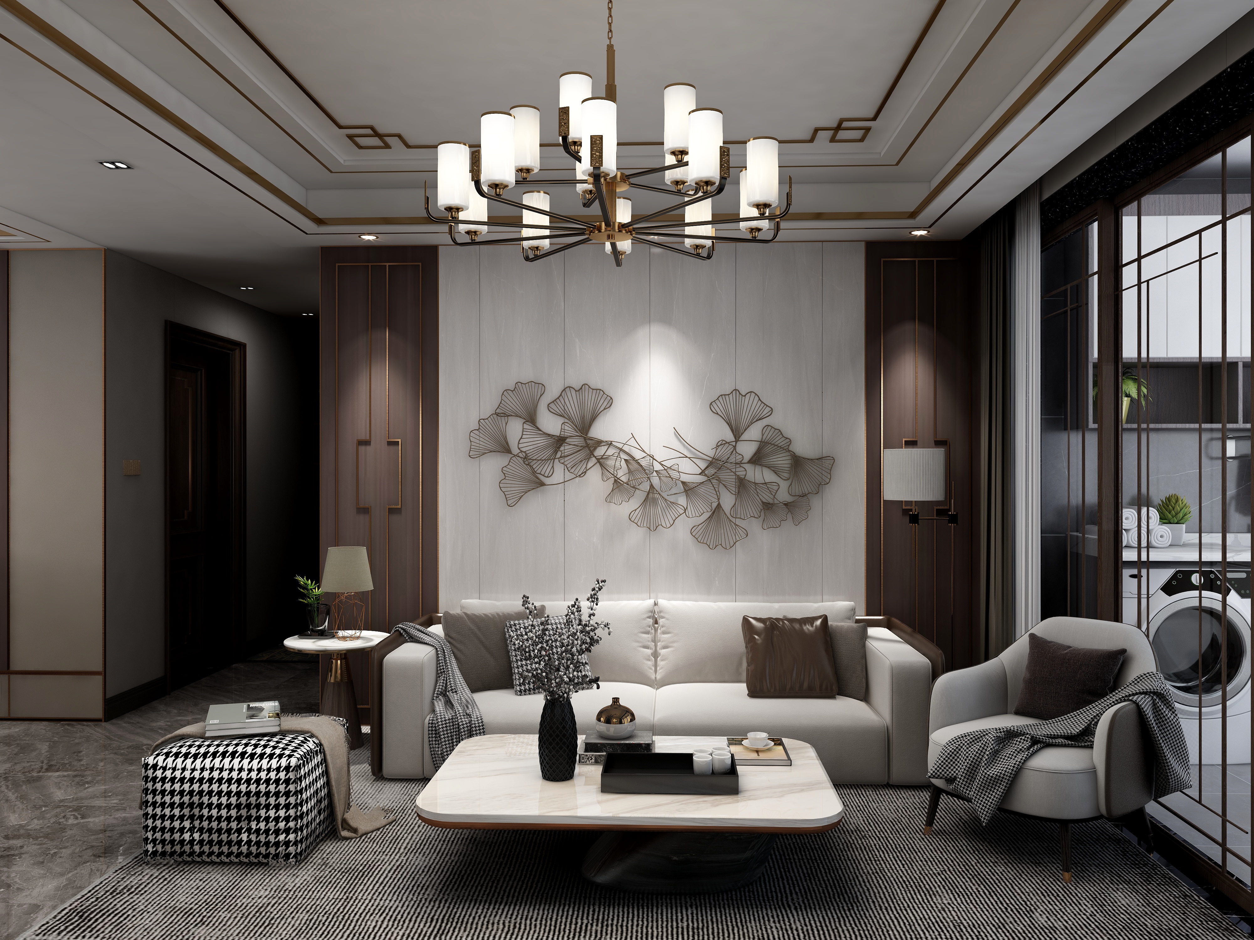 摩登时代lv-144方宁陵碧桂园四居装修效果图