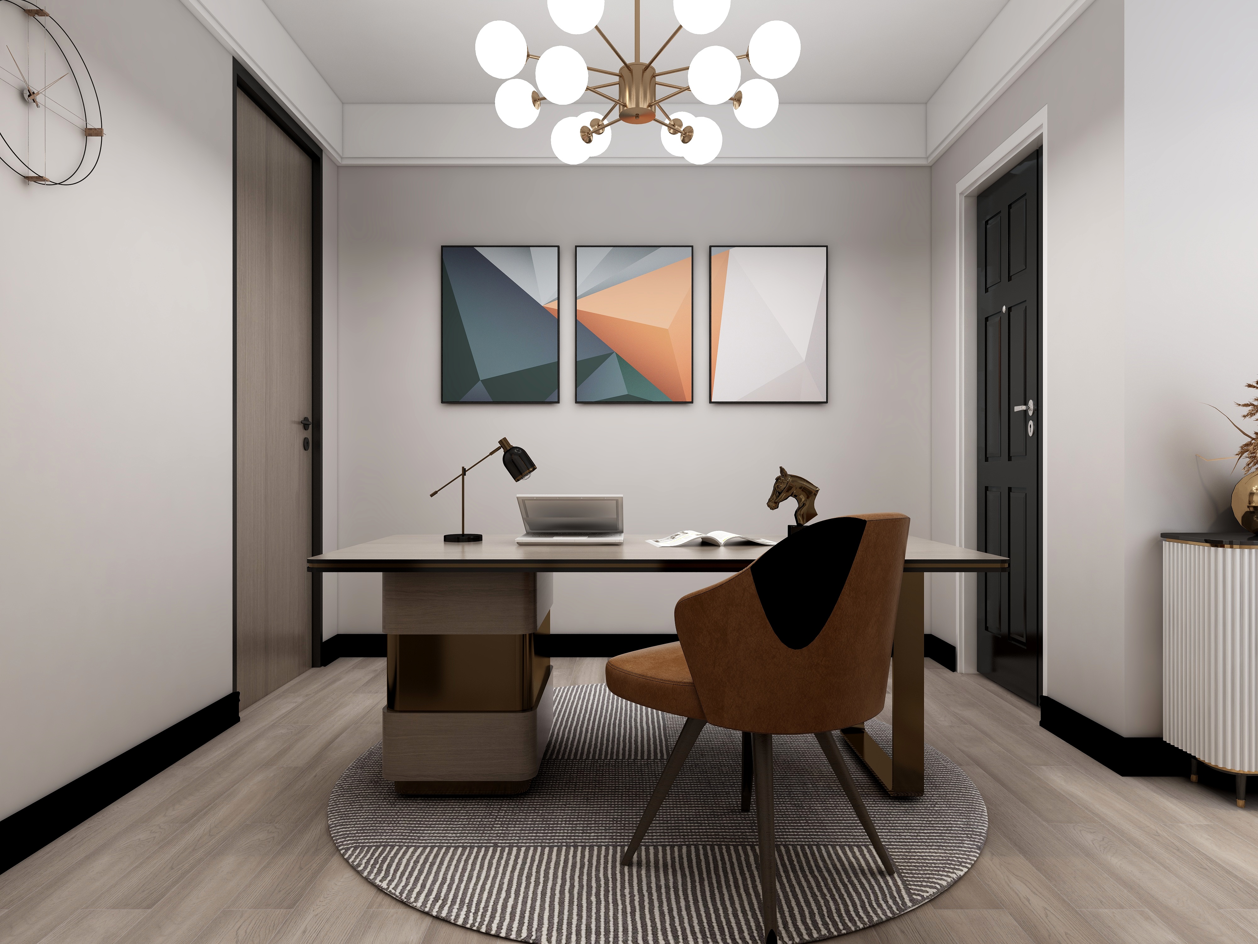 吴爽-广东佛外滩花园Design—大平层装修效果图