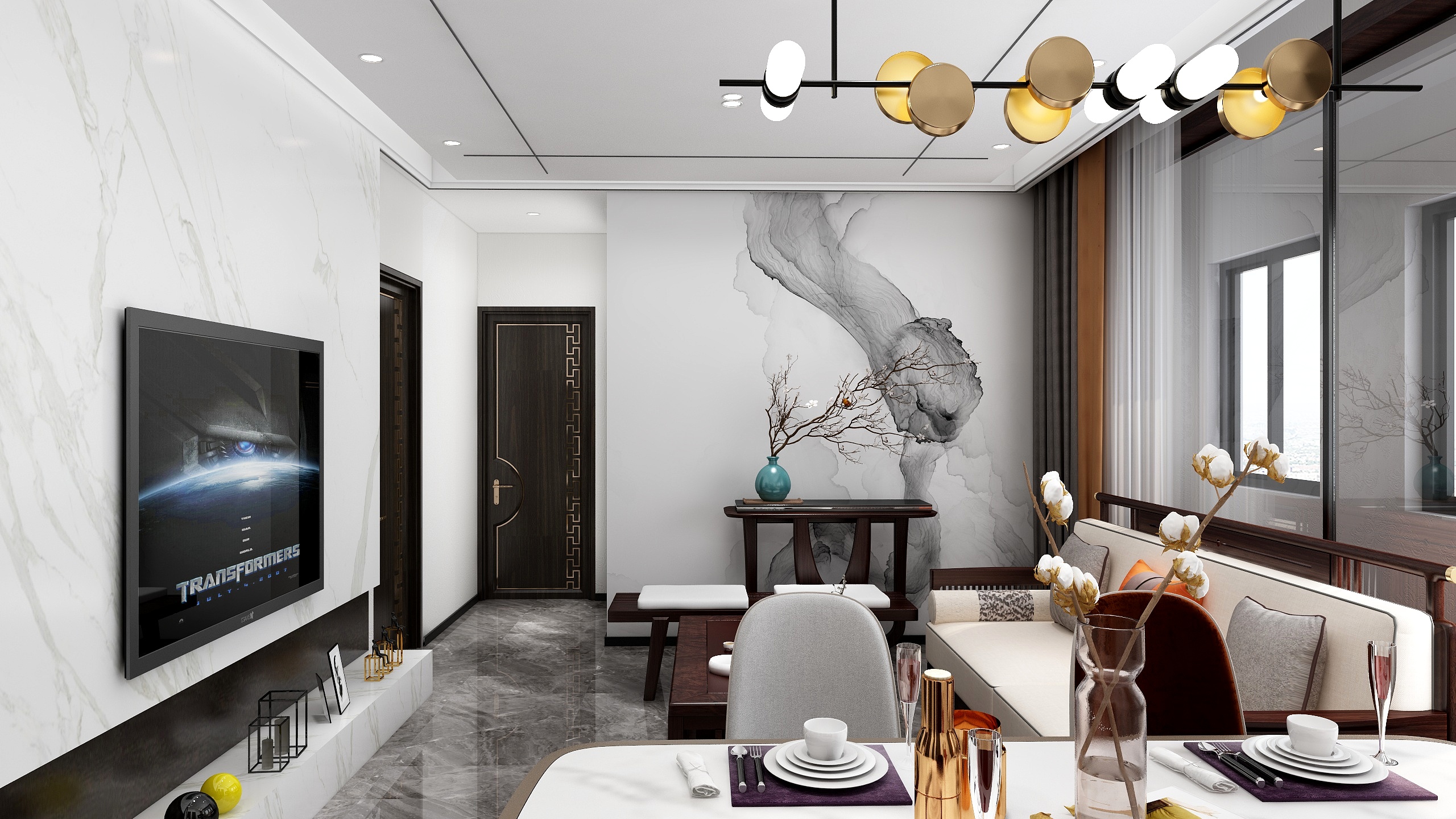 刘伟-瑞和园89.50㎡B户型3室2厅1卫-装修设计方案