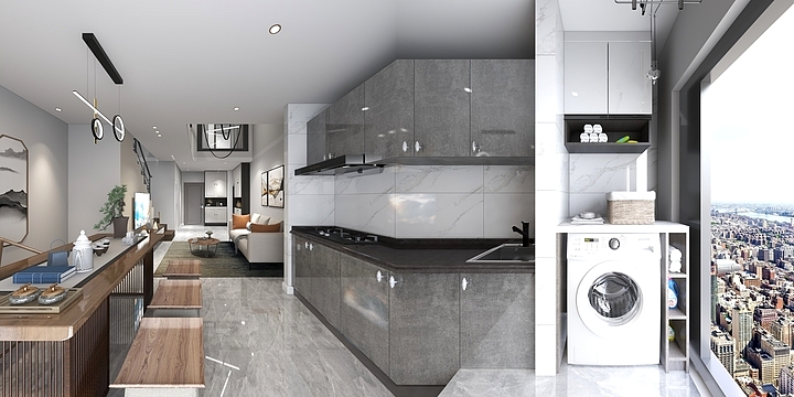 鲁班装饰设计师-克拉公馆1222-装修设计方案