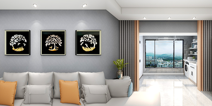 宏绣墙布窗帘邯郸旗舰店-健康墙布开创者‖高端墙布领导品牌，宏绣墙布（峰峰龙御湾）-装修设计方案