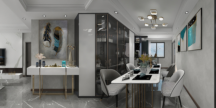 Aoki青木设计-万达小区3-3302-装修设计方案