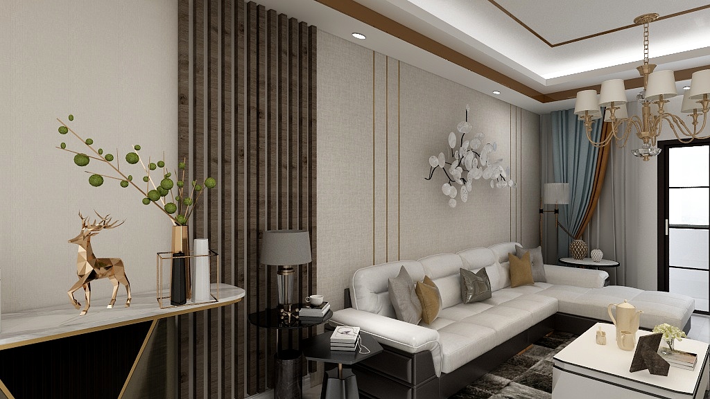 太阳花花儿儿-木兰居~背景墙-装修设计方案