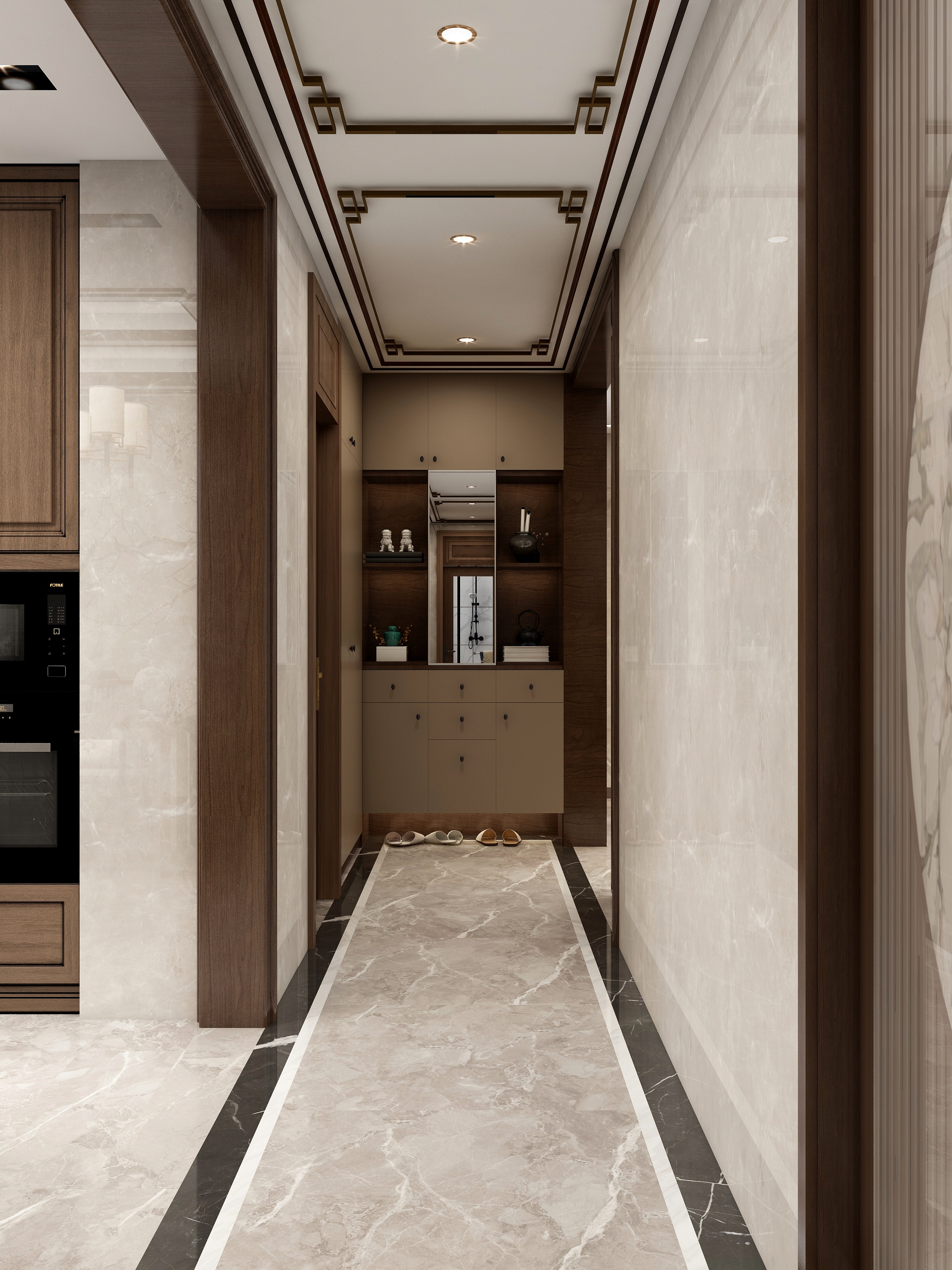 张煜强煜境设计-《二合一》一156平米新中式五房装修效果图