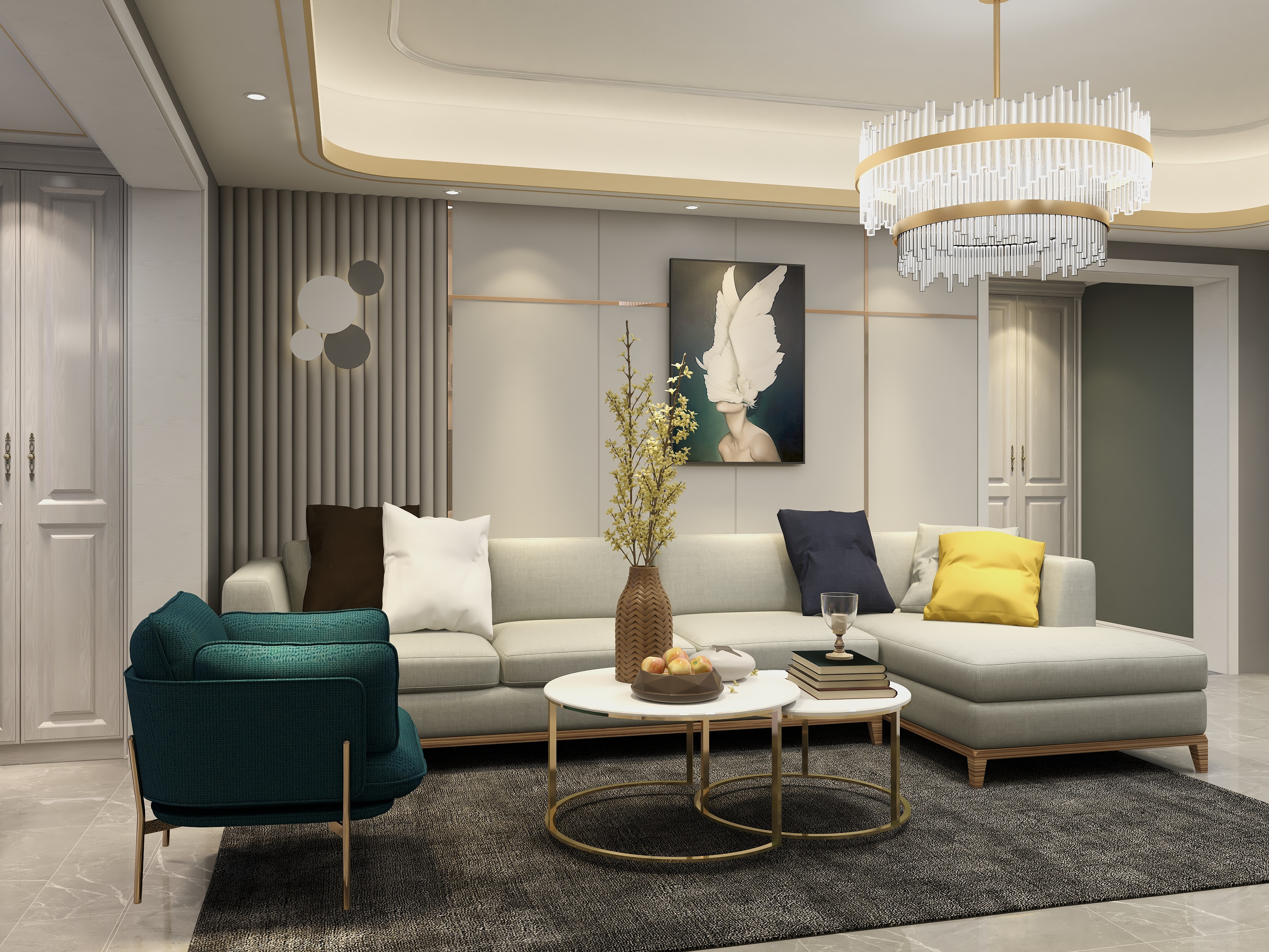 力挽狂澜阿芳-196方轻奢三居-装修设计方案