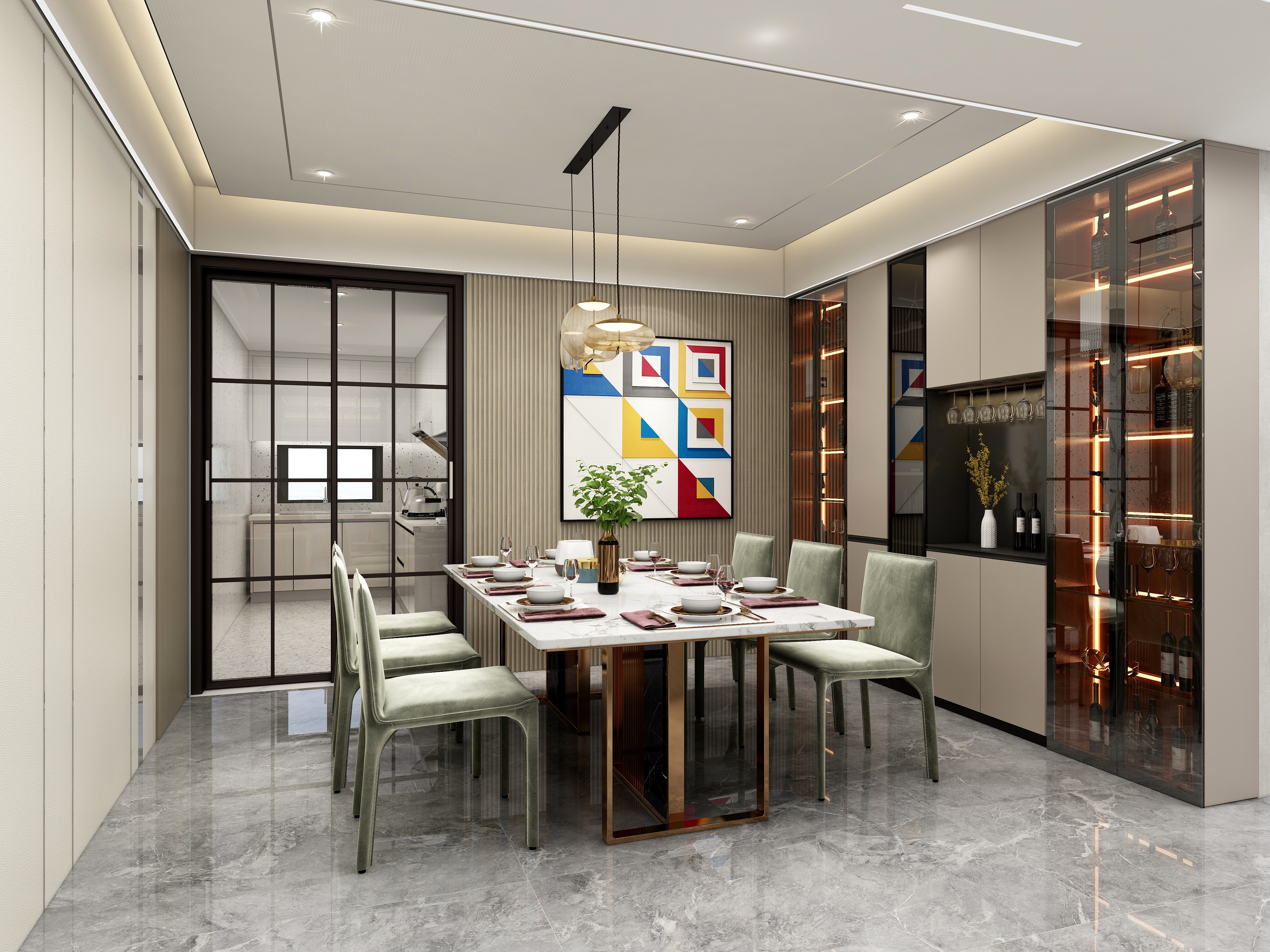 酷酷的刘棒棒-蓝调（极简轻奢）-装修设计方案