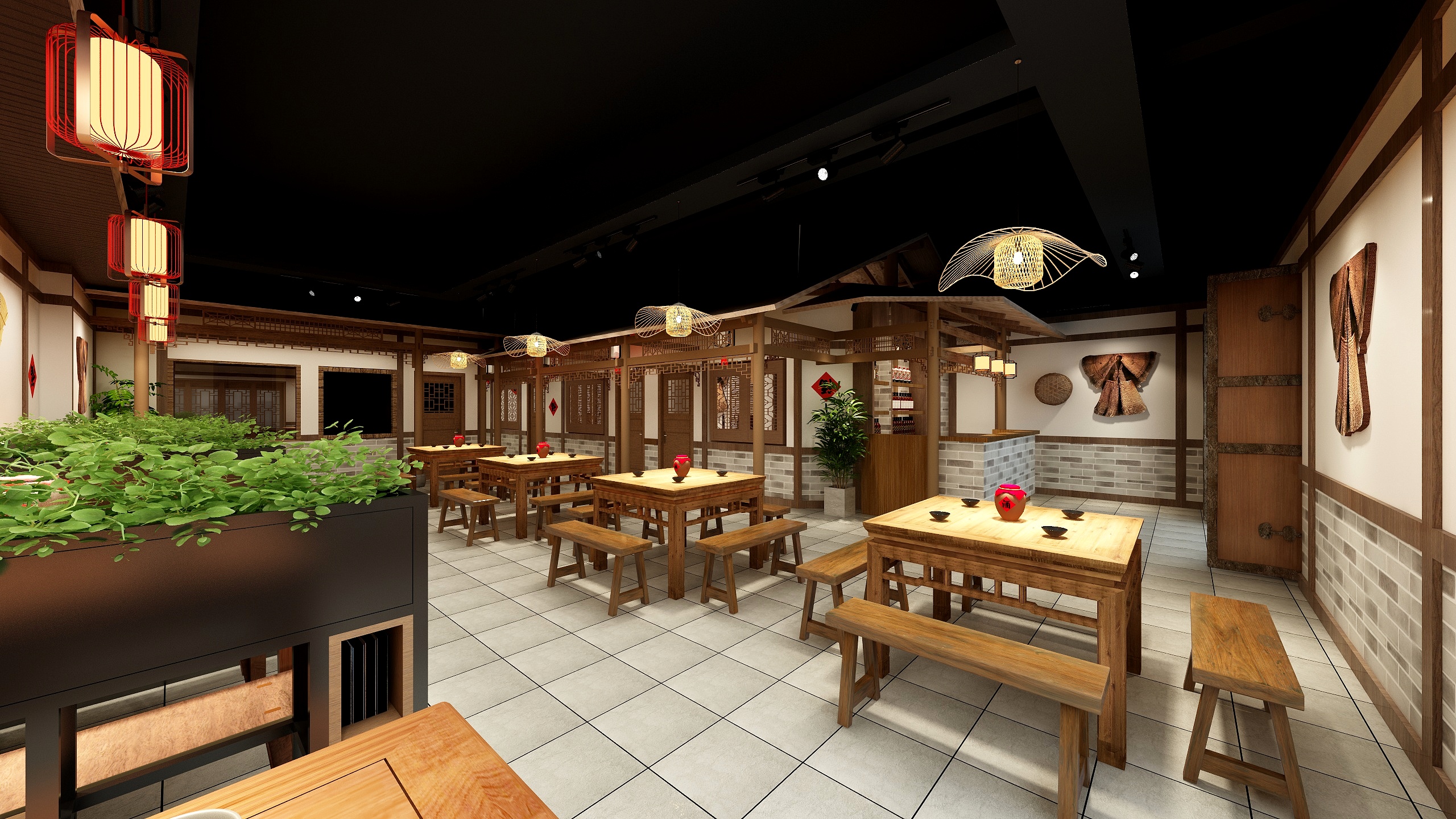 沈有波-重庆北碚唐姥姥顺一口焖烧鸡装修效果图