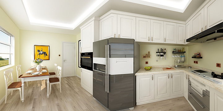 歆蕊设计-美国厨房改造-装修设计方案