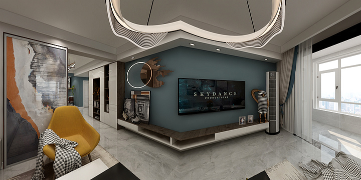 豫天嘉恒丶方寸之间-11.2韩庄社区23#5-9-东现代-装修设计方案