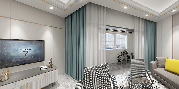 设计狮张-132平三室现在轻奢-装修设计方案