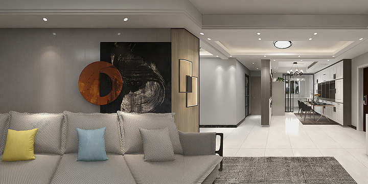 郭有道设计工作室-长城公馆—现代简约-装修设计方案