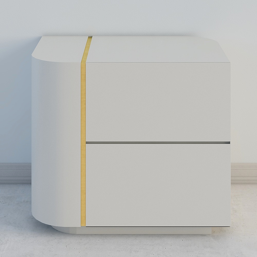 23C001B床头柜3D模型