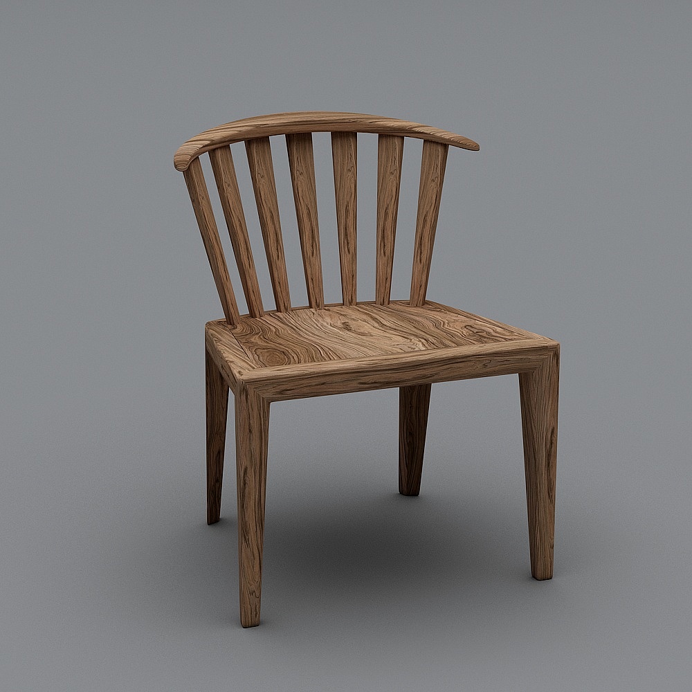 JM022#茶椅3D模型