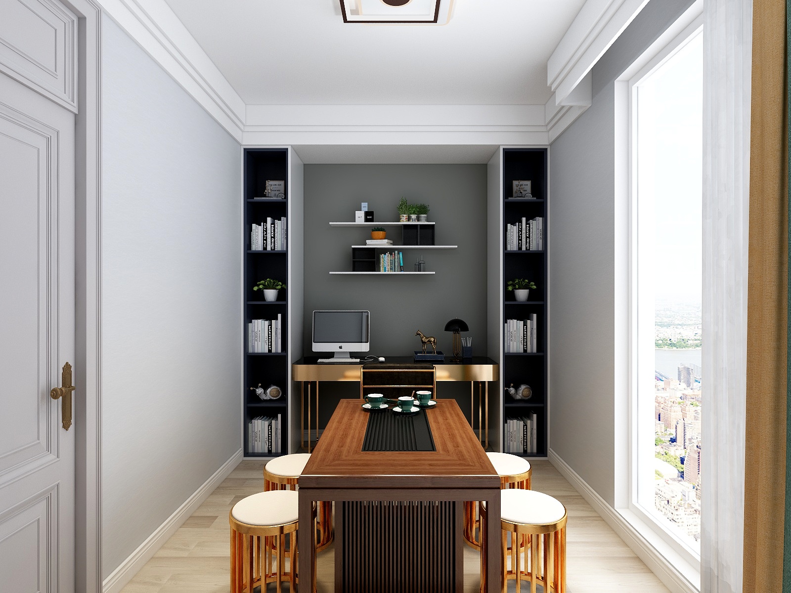 山西太原七夜设计-忻州御龙庭轻奢丨113方装修效果图